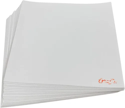 Papel de fibra de cerámica 3170, 1/32" de grosor, tamaño 11" x 12" 20 hojas, junta de aislamiento de alta temperatura o revestimiento para horno