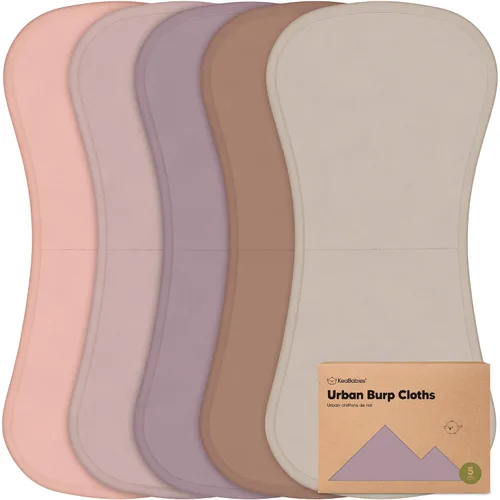 Miniatura 17 de Paños orgánicos para bebés, niños y niñas, paquete de 5, ultra absorbente, paño para eructar, ropa para recién nacidos, toalla para la leche, babero