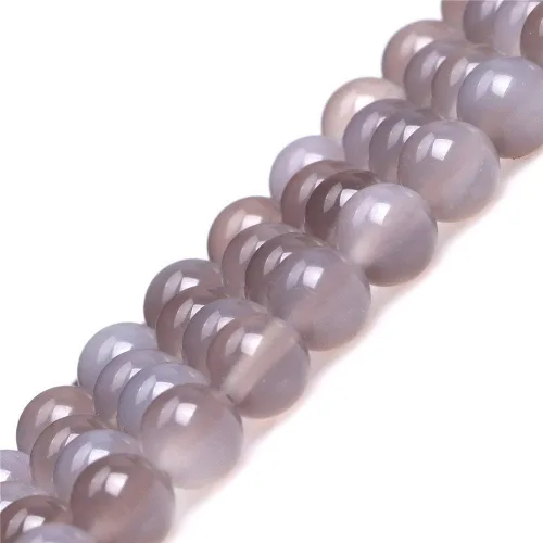 Miniatura 35 de Cuentas redondas naturales semipreciosas de piedra suelta para hacer joyas, brazaletes, collares Cuarzo rosa