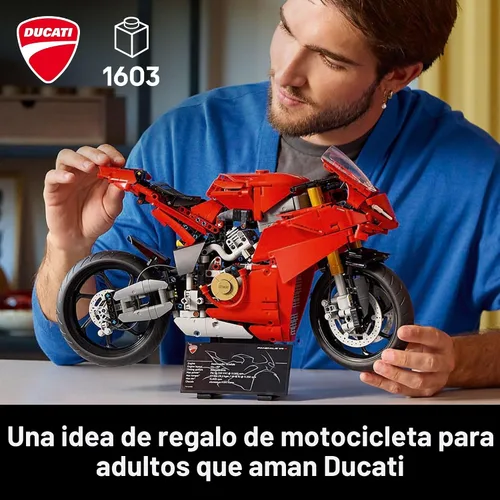 Miniatura 2 de LEGO Technic Ducati Panigale V4 S Juego de Construcción de Motocicleta - Set de Construcción para Adultos, Hombres y Mujeres, Edades 18+ - Regalo