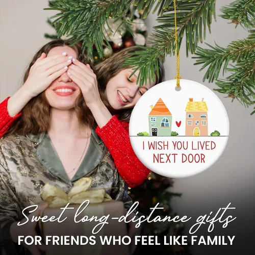 Miniatura 2 de TEEZWONDER Regalos de Navidad de Amistad para Mujeres y Hombres - Adornos de Sol de Navidad 2025 - Regalos de Vida Natural para Amigas, Adorno