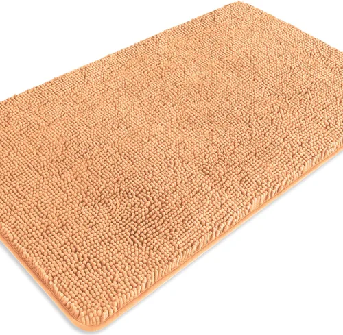 Miniatura 226 de Alfombra de baño pequeña de 12 x 18 pulgadas, lavable y absorbente, antideslizante, alfombra de baño de felpilla gruesa y suave para baño, ducha