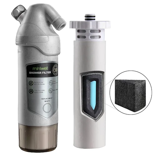 Miniatura 9 de miniwell L720-Plus - Sistema de filtro de ducha para baño de agua dura y pozo, elimina cloro, metales pesados e impurezas de sedimentos, bueno