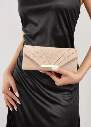 Miniatura 3 de Naimo Bolso de mano brillante para mujer, bolso de noche para fiesta, cóctel, boda, elegancia, sobre