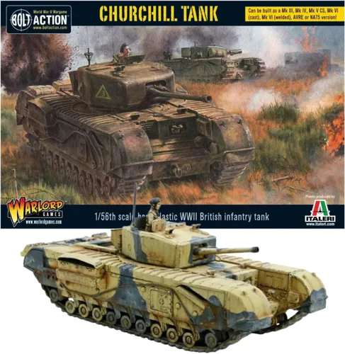 Wargames Delivered - Warlord Games Bolt Action Tank War - British Churchill Tank, Miniaturas de la Segunda Guerra Mundial, figuras de acción Modelo