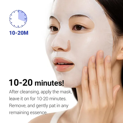Miniatura 5 de Máscara fresca y húmeda, mascarilla facial durante la noche para un cuidado refrescante. Probado para reducir y calmar la piel sobrecalentada
