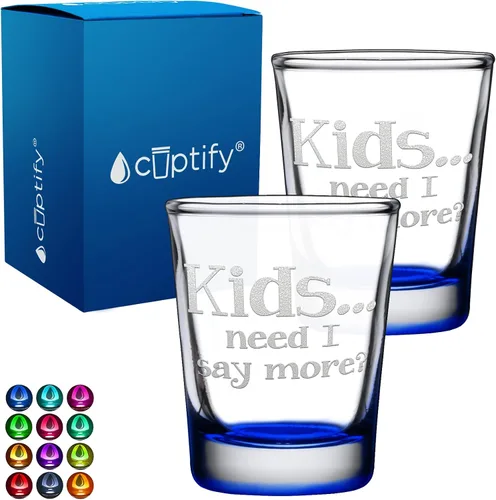 Miniatura 71 de Cuptify Regalos para baby shower, para la nueva mamá, EST 2023, 2 onzas, con fondo negro, juego de 2 vasos grabados para fiesta, regalo