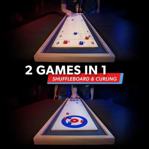 Miniatura 3 de GoSports Juego de Shuffleboard y Curling 2 en 1 de Mesa