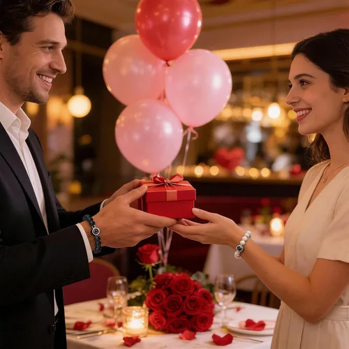 Miniatura 4 de 72ore Pulseras a juego para parejas, pulsera de fotos con texto en inglés "I Love You in 100 idiomas", pulseras de San Valentín, regalos para ella