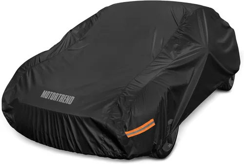 Miniatura 8 de Motor Trend Funda impermeable para automóvil con bandera de Estados Unidos, protección para todo tipo de clima, resistente a los rayos UV
