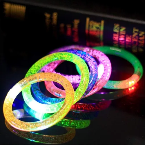 Miniatura 6 de AMENON Paquete de 24 pulseras LED que brillan en la oscuridad, recuerdos de fiesta del 4 de julio, suministros de fiesta para niños, pulseras