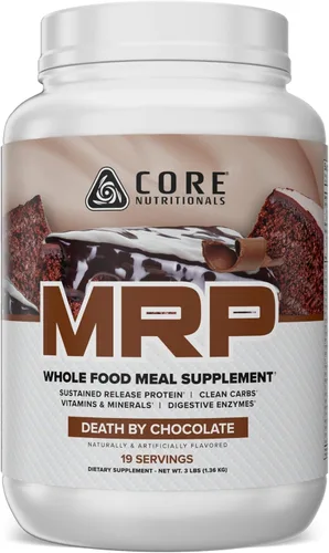 Miniatura 8 de Core Nutritionals MRP Reemplazo de comidas de espectro completo Mezcla de proteína de suero + mezcla de carbohidratos de bajo índice glucémico
