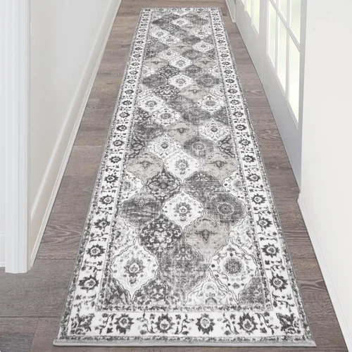 Miniatura 87 de HEBE Alfombra Pasillo 2'x10' Lavable Vintage Desgastada Alfombras de Área Antideslizante Alfombra de Lavandería Boho Alfombras de Piso para Pasillos