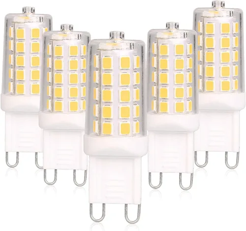 Miniatura 14 de BAOMING Bombilla LED G9 regulable de 4 W, equivalente a halógeno T4 G9 de 40 W, 2700 K blanco cálido suave, 120 V sin parpadeo, iluminación de araña