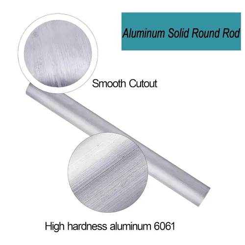 Miniatura 2 de 1" aluminio 6061 redondo Rod 12" largo, 1" diámetro sólido T6511 nueva barra de torno Stock