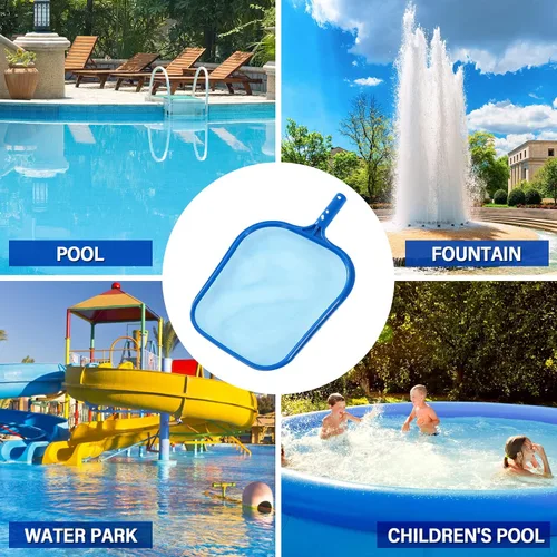 Miniatura 6 de Skimmer - Red de piscina con marco de plástico sólido, red de desnatador con red de malla fina, red de piscina para limpiar hojas de piscinas, spas