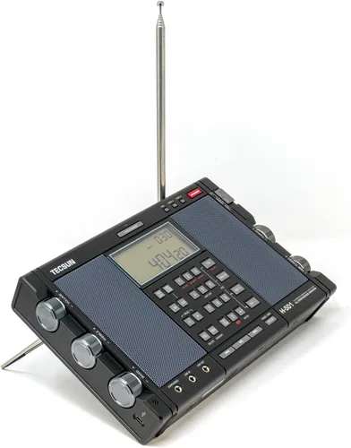 Miniatura 4 de Tecsun H501 - Radio digital de onda corta AM/FM de onda corta con recepción SSB, altavoces duales y reproductor de MP3, negro mate