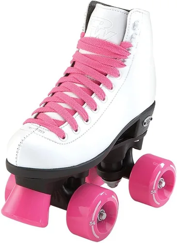 Miniatura 4 de Riedell RW Wave Junior - Patines de pista de interior seguros y duraderos para niños y niñas con forro acolchado y rodamientos de precisión completa