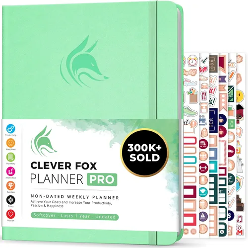 Miniatura 30 de Clever Fox Planner PRO – Planificador de vida semanal y mensual para aumentar la productividad, el manejo del tiempo y alcanzar tus objetivos, 8.5 x
