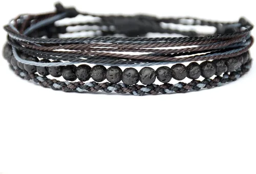 Miniatura 2 de Pulsera curativa hecha a mano con cuentas de piedra natural, regalo para hombres, pulsera de cuerda ajustable