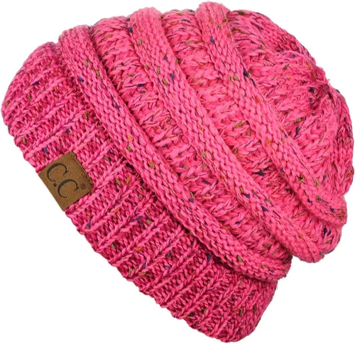 Miniatura 335 de C.C Trendy Warm Chunky Soft Stretch Cable Knit Beanie