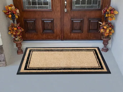 Miniatura 150 de A1HC Tapete para Puerta de Fibra de Coco Natural y Caucho, 30"x48" – Grueso, Duradero, Resistente, Anti-Desprendimiento, Resistente a