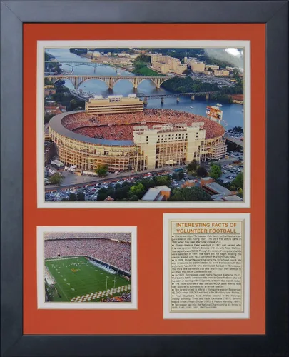 Legends Never Die Collage de fotos enmarcado del estadio Neyland de la Universidad de Tennessee, 11 x 14 pulgadas