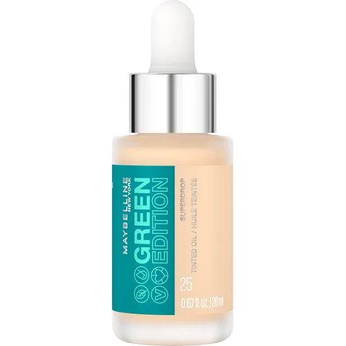 Miniatura 9 de Maybelline Green Edition Superdrop - Base de maquillaje de base de aceite tintado, base de cobertura natural ajustable formulada con aceite de 100