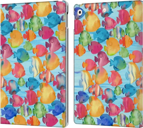 Miniatura 25 de Head Case Designs Funda de piel con licencia oficial de Paul Brent Agate Mermaid Coastal Book Wallet compatible con Apple iPad 10.2 2019/2020/2021