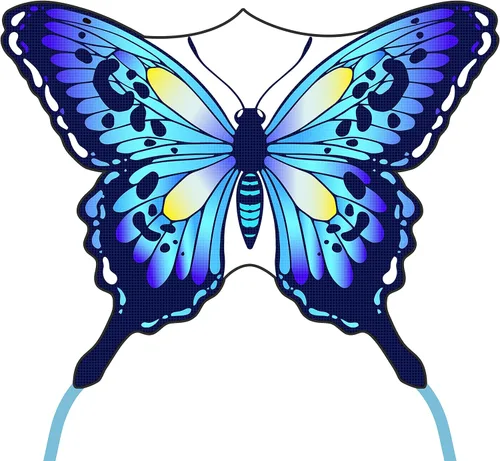 Miniatura 13 de Mariposa enorme cometa para niños y adultos, cuerda de una sola línea con cola fácil de volar para viajes a la playa, parque, juegos y actividades