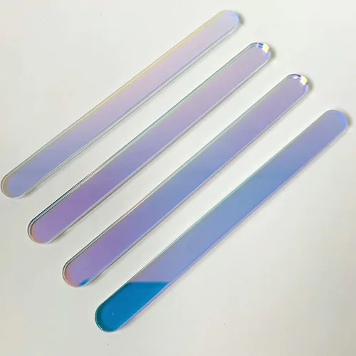 Miniatura 7 de 20 palitos acrílicos para helado de helado y manzana (transparente)