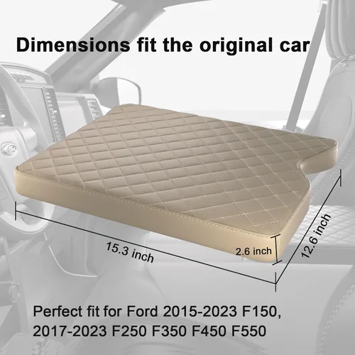 Miniatura 4 de Funda de reposabrazos para consola central para Ford F150 2015-2024 2025, para F250 F350 F450 F550 2017-2024 2025 con asiento de salto 40/20/40
