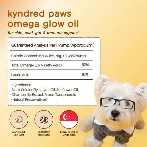 Miniatura 7 de Aceite Omega-3-6-9 para perros, con sabor natural y sin olor a pescado, 8.5 onzas líquidas, alternativa al aceite de pescado a base de salmón, 52%