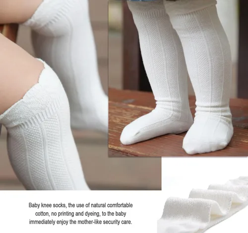 Miniatura 3 de EPEIUS Calcetines altos hasta la rodilla para bebés y niños pequeños (paquete de 3/5)