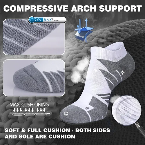 Miniatura 5 de Calcetines Coolmax deportivos antiampollas que absorben las ampollas, sin costuras, antiolor