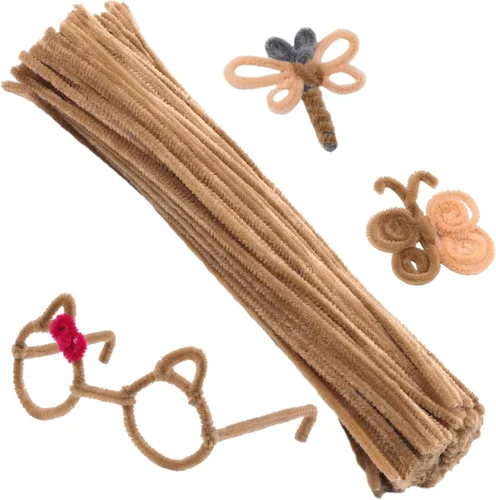 Miniatura 20 de 100 Piezas Limpiapipas Morados, Limpiapipas para Manualidades DIY Artes y Artesanías Decoraciones, Tallos de Chenilla (Morado)