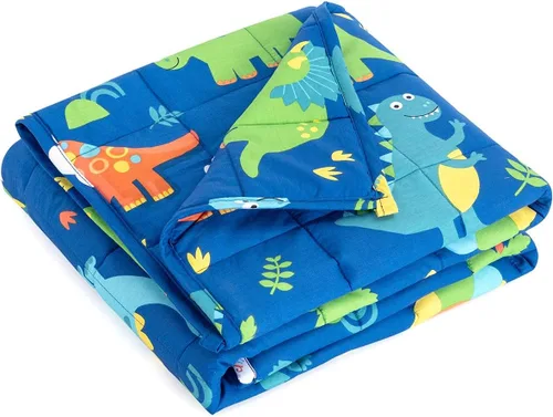 Miniatura 11 de Mr. Sandman Manta con peso de 3 libras, lavable, mejor para manta pesada de algodón transpirable de 20 a 40 libras con cuentas de vidrio no tóxicas