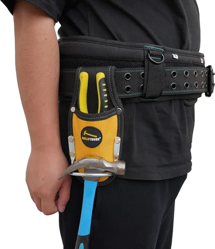 Miniatura 8 de MELOTOUGH Funda de Alicates Soporte de Herramientas y Soporte de Martillo de Bucle de Acero Resistente para Cinturón de Herramientas Organizador