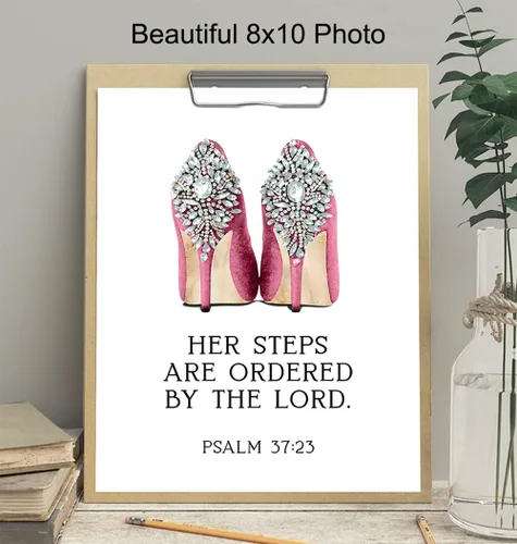 Miniatura 4 de Arte de pared de las Escrituras – Arte de pared con versículo bíblico religioso glamoroso – Arte de Dios – Citas inspiradoras – Decoración
