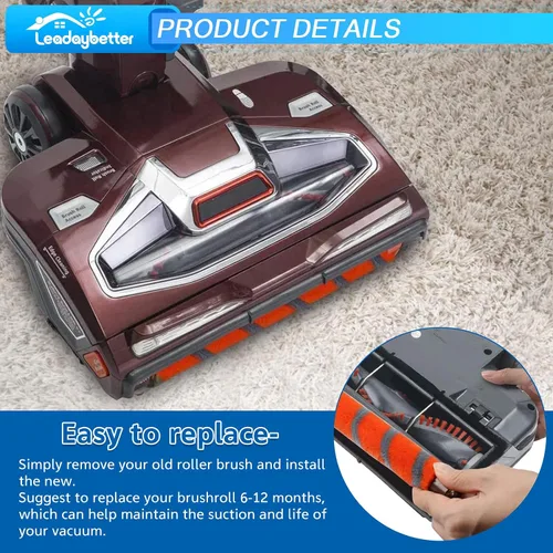 Miniatura 6 de Leadaybetter Kit de repuesto de rodillo de cepillo compatible con aspiradora Shark DuoClean NV800 NV801 NV803 UV810 HV380 HV381 HV381C HV382 HV383