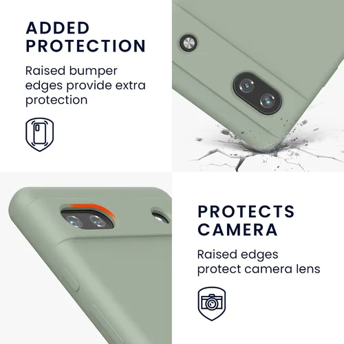 Miniatura 57 de kwmobile Funda Compatible con Google Pixel 6 Pro - Funda de teléfono de silicona TPU con acabado suave - Azul Arrecife