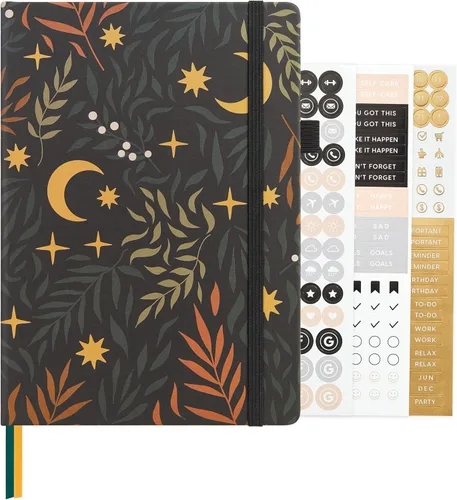 Miniatura 112 de &And Per Se - Cuaderno en blanco, 160 páginas, 5.7 x 8 pulgadas, cuaderno de rayas estrechas con papel grueso para escribir, cuaderno de tapa dura