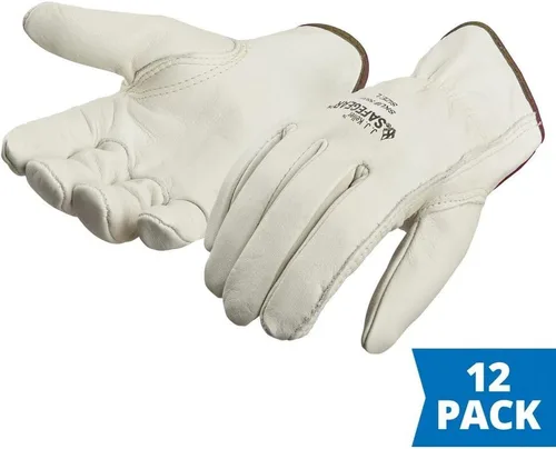 Miniatura 3 de J. J. Keller & Associates, Inc. SAFEGEAR Cowhide Leather Work Gloves with Keystone Thumb