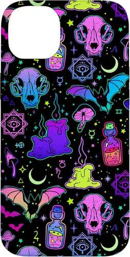 Miniatura 15 de Funda de brujería mágica para iPhone 16 con diseño gótico pastel de Halloween