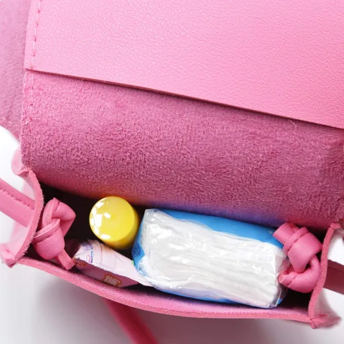 Miniatura 6 de Ondeam Little Mouse - Bolso cruzado con lazo para la oreja, bolso de hombro de poliuretano para niños y niñas