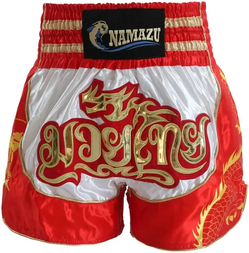 Miniatura 15 de NAMAZU Pantalones cortos Muay Thai para hombres y mujeres, pantalones cortos de kickboxing de alta calidad para gimnasio y boxeo.