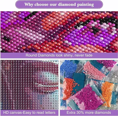 Miniatura 5 de Kits de pintura de diamantes para adultos, pintura de decoración de otoño por números para adultos, kit de bordado de lienzo para manualidades, arte