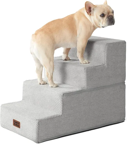 Miniatura 32 de EHEYCIGA Escaleras para perros pequeños de 13.5 pulgadas de alto, escalones para perros de 3 escalones para sofá y silla, escalones para mascotas