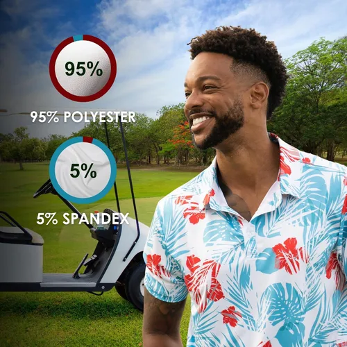 Miniatura 3 de YATTA GOLF - Camiseta polo de golf de alto rendimiento para hombre