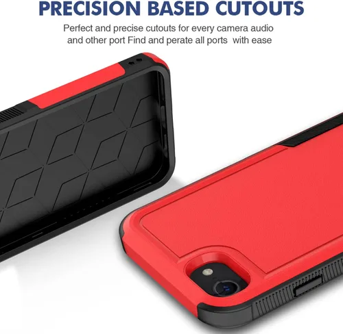 Miniatura 426 de Jeylly Funda para iPhone SE/Funda para iPhone 5S, Exterior de Plástico Duro que Absorbe Golpes + Interior de Silicona de Goma Defensor contra